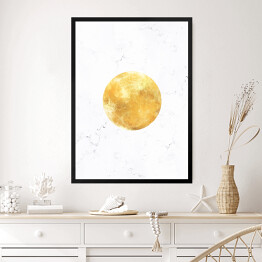 Obraz w ramie Złote planety - Księżyc