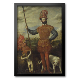Obraz w ramie Tycjan "Man in Miitary Costume"
