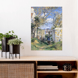 Plakat samoprzylepny Camille Pissarro Krajobraz Pontoise. Reprodukcja