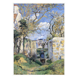 Plakat samoprzylepny Camille Pissarro Krajobraz Pontoise. Reprodukcja