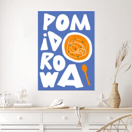 Plakat samoprzylepny Pomidorowa - kolorowa ilustracja