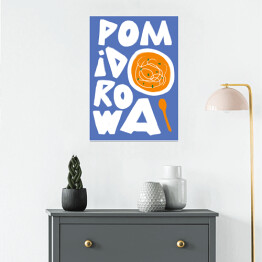 Plakat Pomidorowa - kolorowa ilustracja