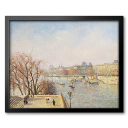 Obraz w ramie Camille Pissarro Luwr, ranek, światło słoneczne. Reprodukcja