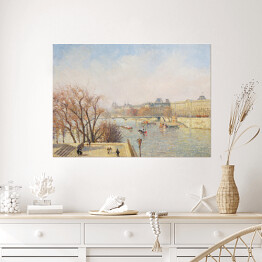 Plakat Camille Pissarro Luwr, ranek, światło słoneczne. Reprodukcja