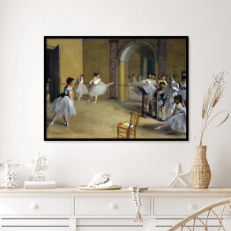 Plakat w ramie Edgar Degas "Sala taneczna" - reprodukcja