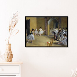 Plakat w ramie Edgar Degas "Sala taneczna" - reprodukcja