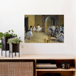 Plakat samoprzylepny Edgar Degas "Sala taneczna" - reprodukcja