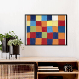 Plakat w ramie Paul Klee Qu 1 Color Chart Reprodukcja obrazu