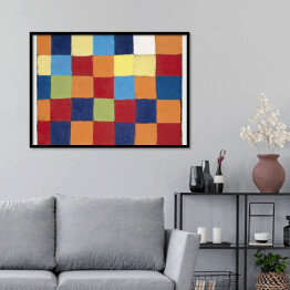 Plakat w ramie Paul Klee Qu 1 Color Chart Reprodukcja obrazu