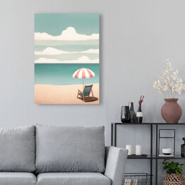 Obraz klasyczny Plaża retro
