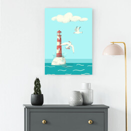 Obraz klasyczny Nad wodą - latarnia morska 