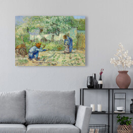 Obraz na płótnie Vincent van Gogh Pierwsze kroki. Reprodukcja