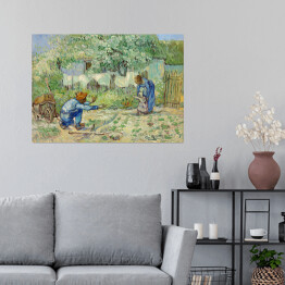 Plakat samoprzylepny Vincent van Gogh Pierwsze kroki. Reprodukcja