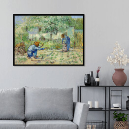 Plakat w ramie Vincent van Gogh Pierwsze kroki. Reprodukcja