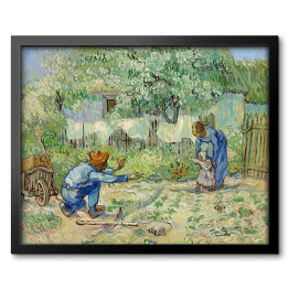 Obraz w ramie Vincent van Gogh Pierwsze kroki. Reprodukcja