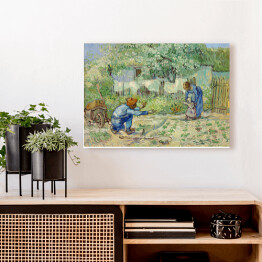 Obraz na płótnie Vincent van Gogh Pierwsze kroki. Reprodukcja