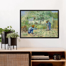 Obraz w ramie Vincent van Gogh Pierwsze kroki. Reprodukcja