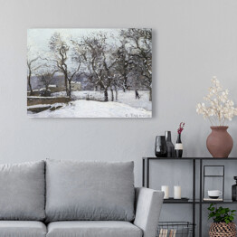 Obraz na płótnie Camille Pissarro. Śnieg w Louveciennes. Reprodukcja