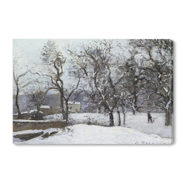 Obraz na płótnie Camille Pissarro. Śnieg w Louveciennes. Reprodukcja