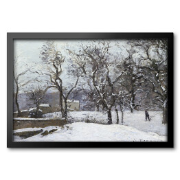 Obraz w ramie Camille Pissarro. Śnieg w Louveciennes. Reprodukcja