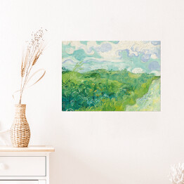 Plakat samoprzylepny Vincent van Gogh "Zielone pola pszenicy, Auvers" - reprodukcja