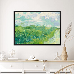 Obraz w ramie Vincent van Gogh "Zielone pola pszenicy, Auvers" - reprodukcja