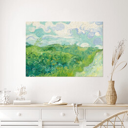 Plakat Vincent van Gogh "Zielone pola pszenicy, Auvers" - reprodukcja