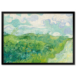 Plakat w ramie Vincent van Gogh "Zielone pola pszenicy, Auvers" - reprodukcja