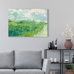 Obraz na płótnie Vincent van Gogh "Zielone pola pszenicy, Auvers" - reprodukcja