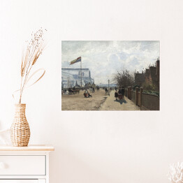 Plakat samoprzylepny Camille Pissarro. Pałac Crystal. Reprodukcja
