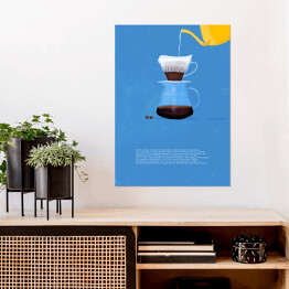 Plakat samoprzylepny Sposoby parzenia kawy - drip