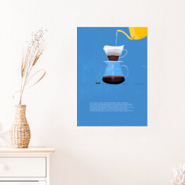 Plakat samoprzylepny Sposoby parzenia kawy - drip