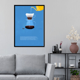 Plakat w ramie Sposoby parzenia kawy - drip