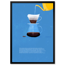 Plakat w ramie Sposoby parzenia kawy - drip
