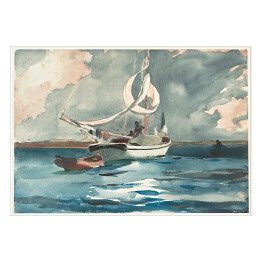 Plakat Winslow Homer Sloop Nassau Reprodukcja