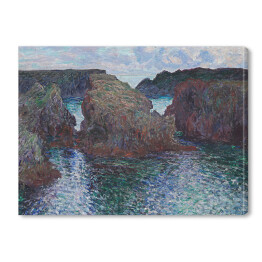 Obraz na płótnie Claude Monet "Skały przy Port-Goulphar, Belle-Ile" - reprodukcja