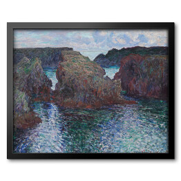 Obraz w ramie Claude Monet "Skały przy Port-Goulphar, Belle-Ile" - reprodukcja