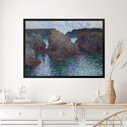 Obraz w ramie Claude Monet "Skały przy Port-Goulphar, Belle-Ile" - reprodukcja
