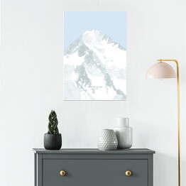 Plakat samoprzylepny Gasherbrum - szczyty górskie