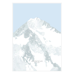 Plakat Gasherbrum - szczyty górskie