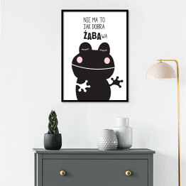 Plakat w ramie Ilustracja - "Nie ma to jak dobra ŻabaWa"