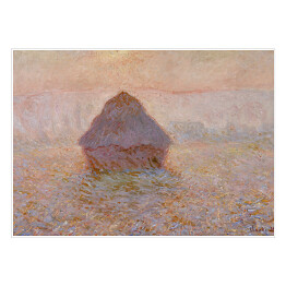Claude Monet "Grainstack, słońce we mgle" - reprodukcja