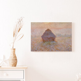 Claude Monet "Grainstack, słońce we mgle" - reprodukcja