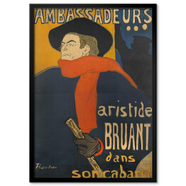 Plakat w ramie Henri de Toulouse-Lautrec "Ambasador" - reprodukcja