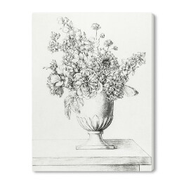 Obraz na płótnie Jean Bernard Kwiaty w wazonie Reprodukcja w stylu vintage