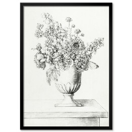 Plakat w ramie Jean Bernard Kwiaty w wazonie Reprodukcja w stylu vintage