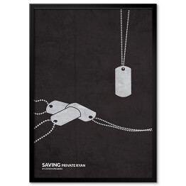 Plakat w ramie "Saving private Ryan" - minimalistyczna kolekcja filmowa