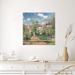 Plakat samoprzylepny Camille Pissarro Ogród w słoncu, Pontoise. Reprodukcja