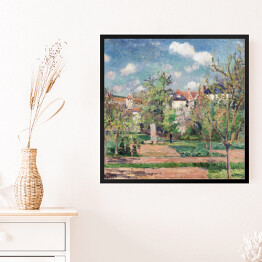 Obraz w ramie Camille Pissarro Ogród w słoncu, Pontoise. Reprodukcja
