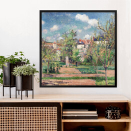 Obraz w ramie Camille Pissarro Ogród w słoncu, Pontoise. Reprodukcja